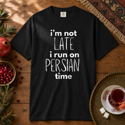 Persian Late Premium Tee - Black