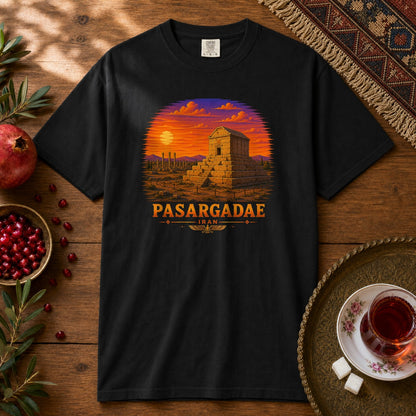 Pasargadae - Pixel Art Premium Tee - Black