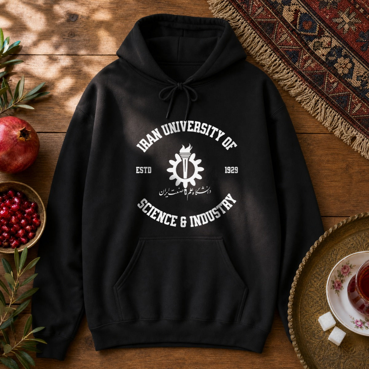 Iran University of Science and Technology Hoodie - Black