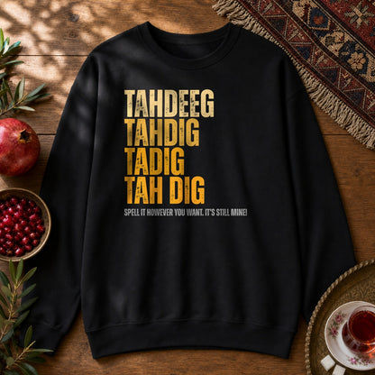 Spelling Tahdeeg Sweatshirt - Black