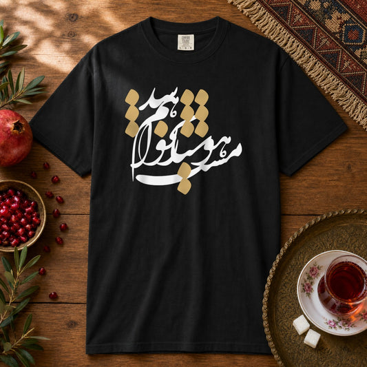 Hoshyar Nakhaham Shod Premium Tee - Black