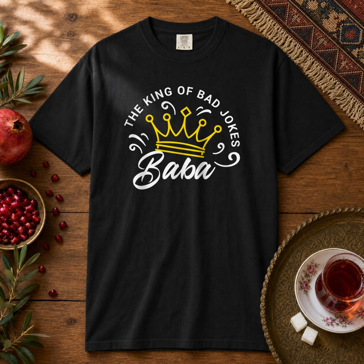 Baba - Bad Jokes King Premium Tee - Black