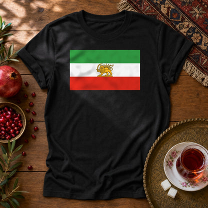 Shir-o-Khorshid (Lion & Sun) Unisex T-Shirt - Black