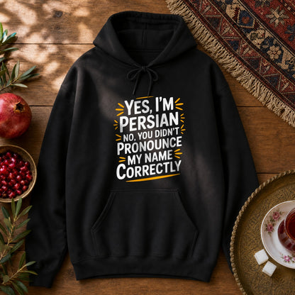Yes, I'm Persian Hoodie - Black
