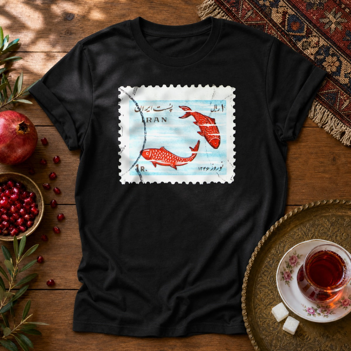Nowruz Mahi Unisex T-Shirt - Black