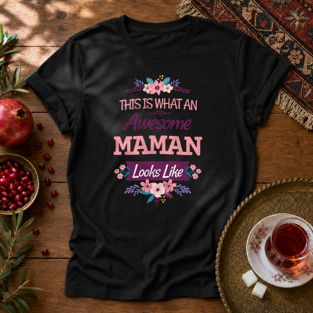Awesome Maman Unisex T-Shirt - Black