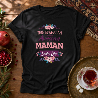 Awesome Maman Unisex T-Shirt - Black