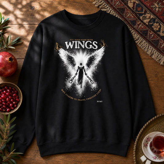 Rumi Wings Sweatshirt - Black