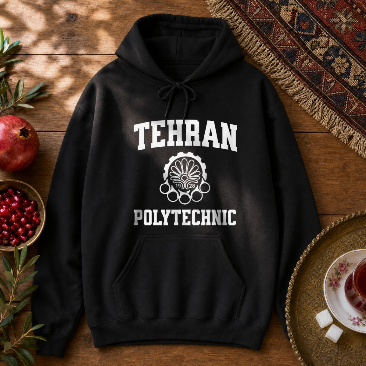 Tehran Polytechnic Hoodie - Black