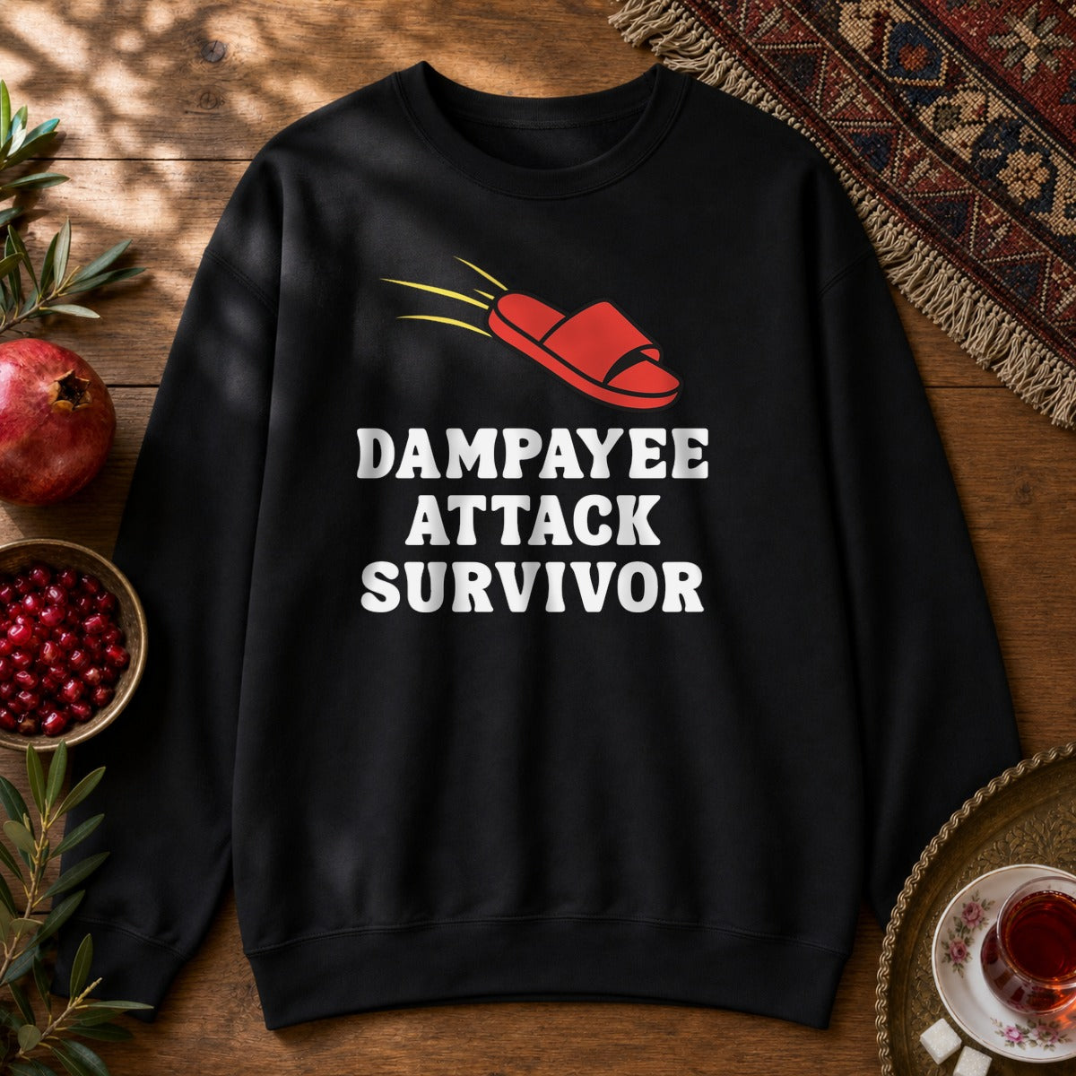 Dampayee Attack Survivor Sweatshirt - Black
