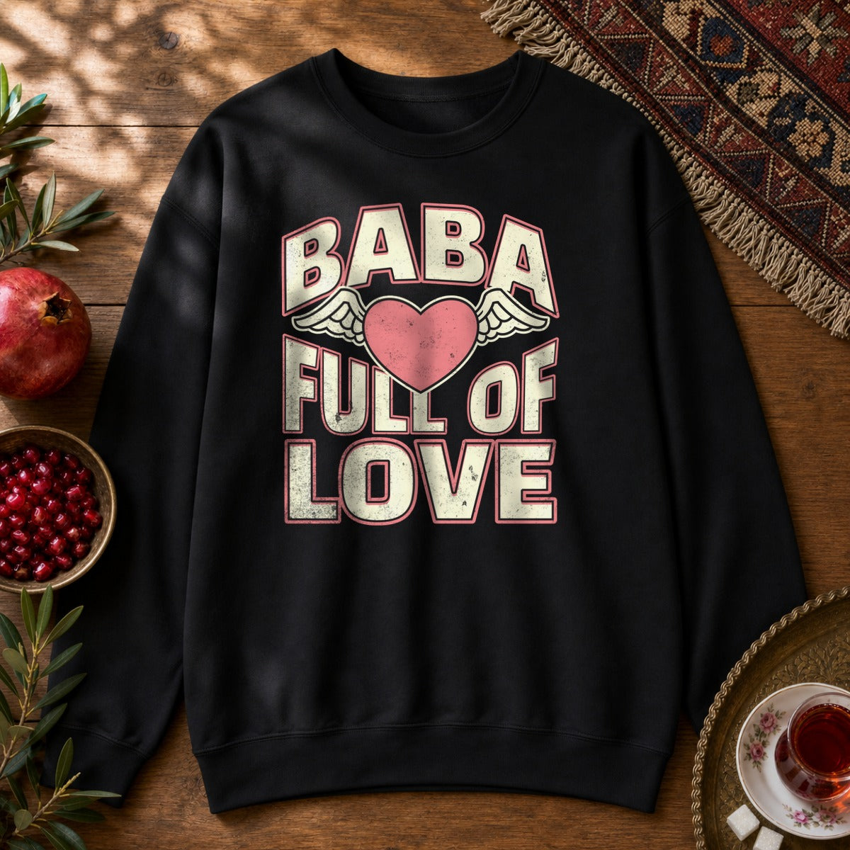 Baba Full of Love Sweatshirt - Black