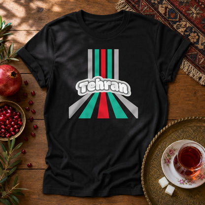 Retro Tehran Unisex T-Shirt - Black