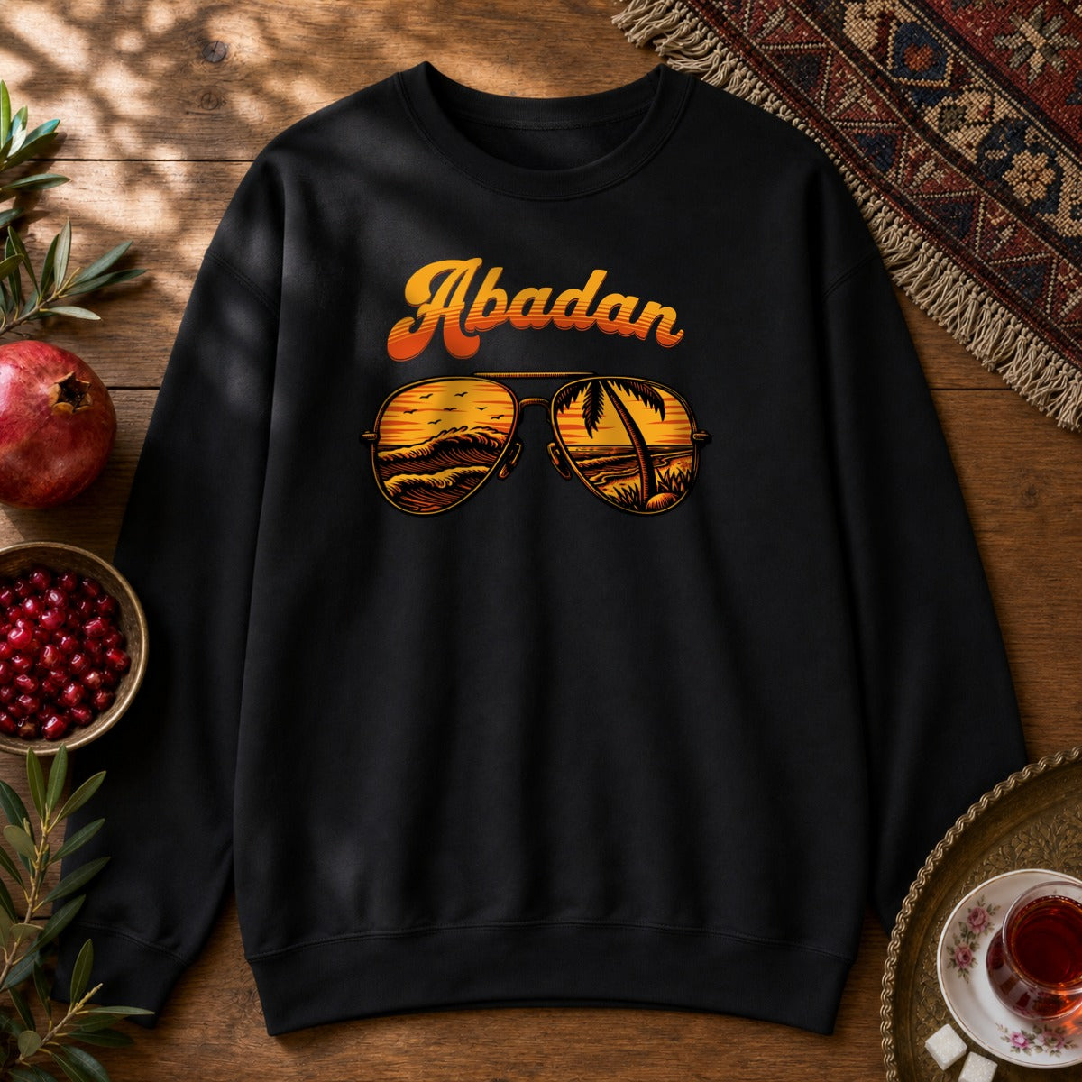 Abadan Sunglasses Sweatshirt - Black
