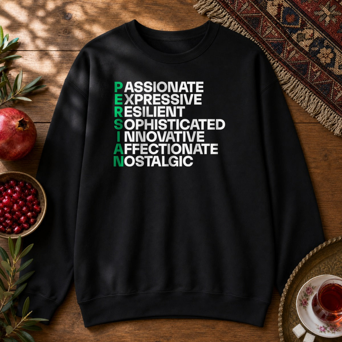 Persian Traits Sweatshirt - Black