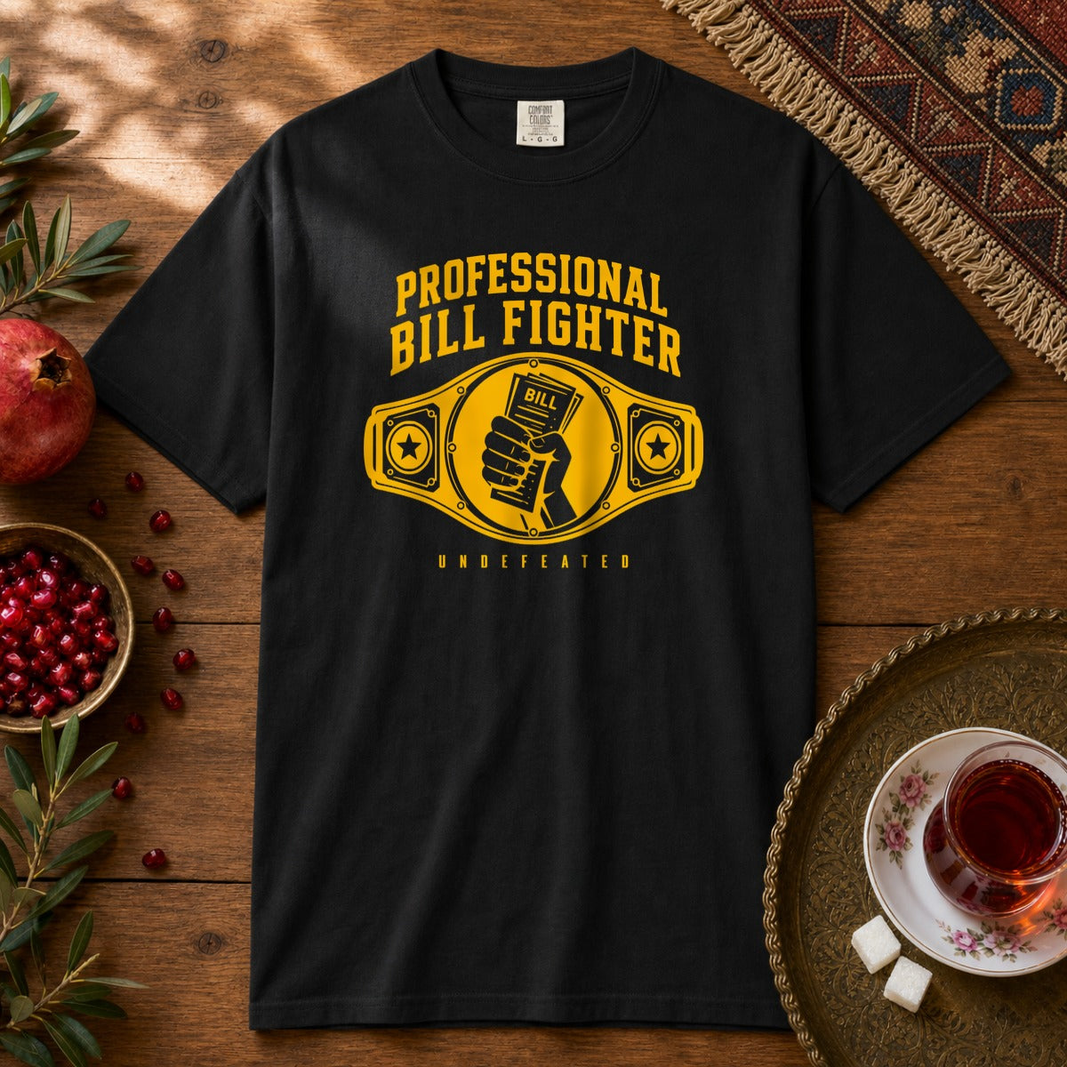 Professional Bill Fighter Premium Tee - Black