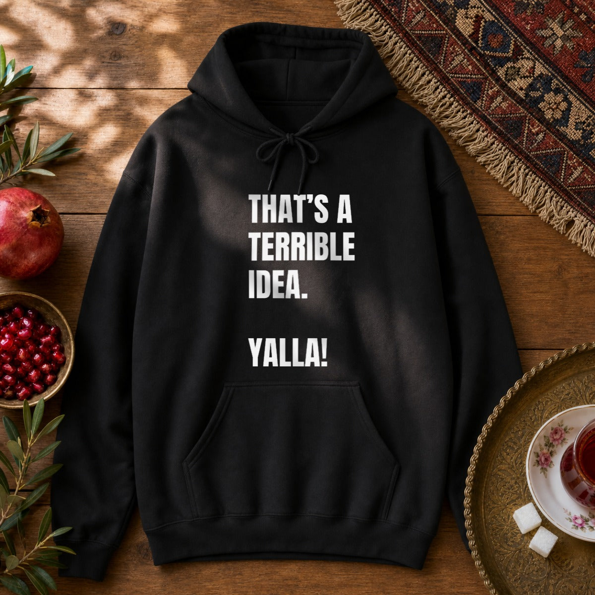 Yalla! Hoodie - Black