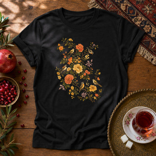 Gol va Morgh Unisex T-Shirt - Black