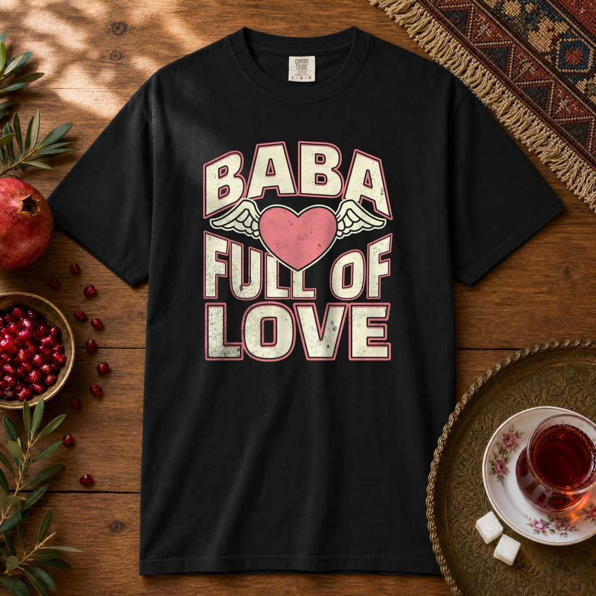 Baba Full of Love Premium Tee - Black