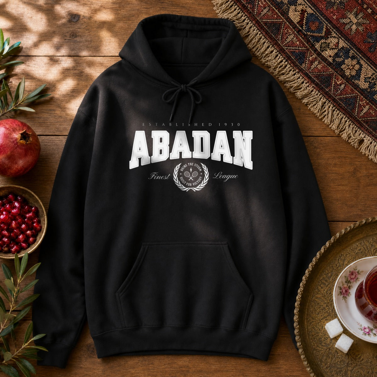 Abadan Tennis Club Hoodie - Black