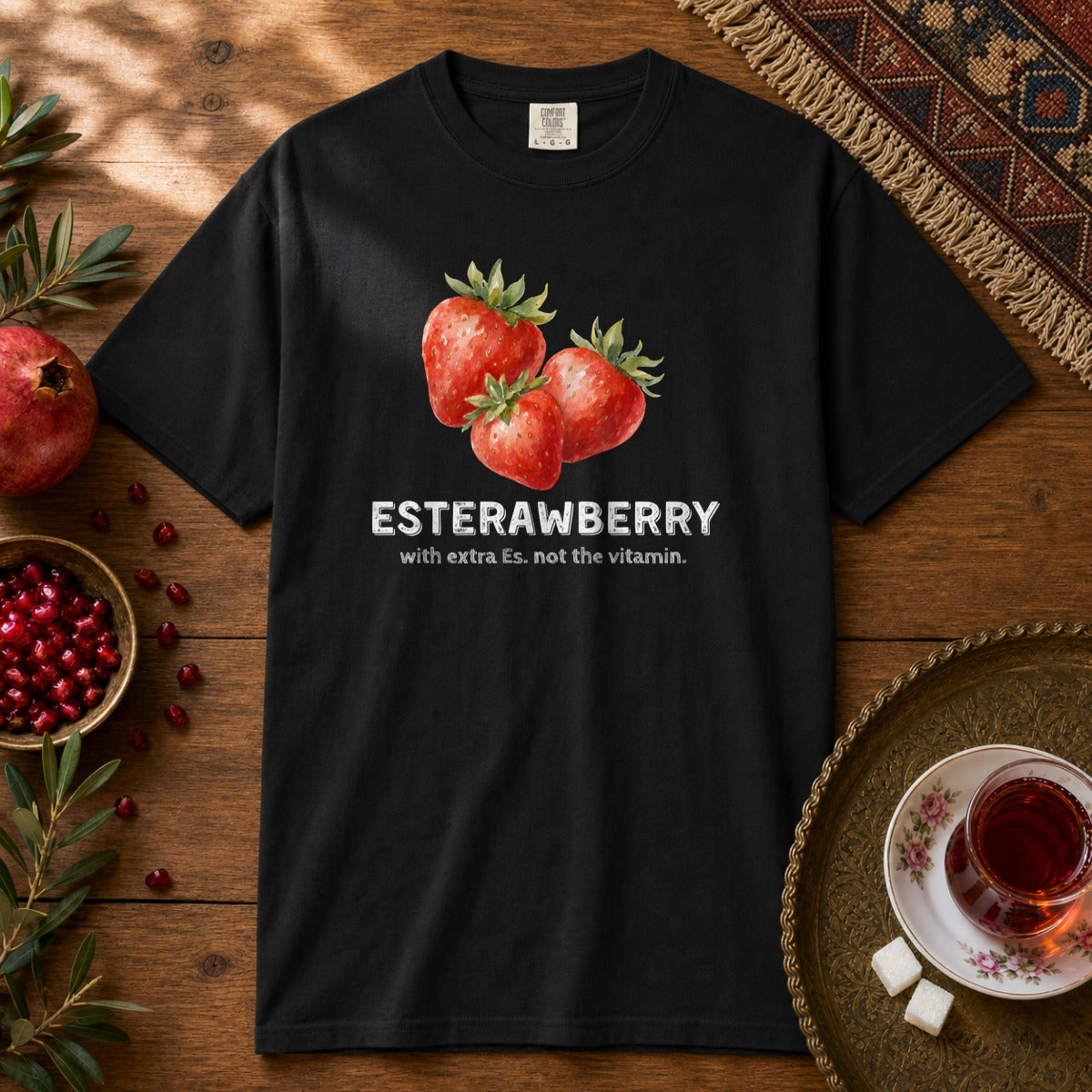 Esterawberry Premium Tee - Black