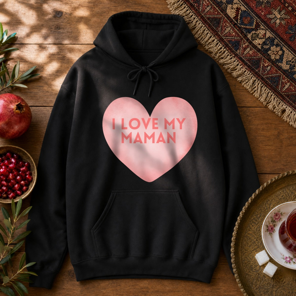 I love my Maman Hoodie - Black