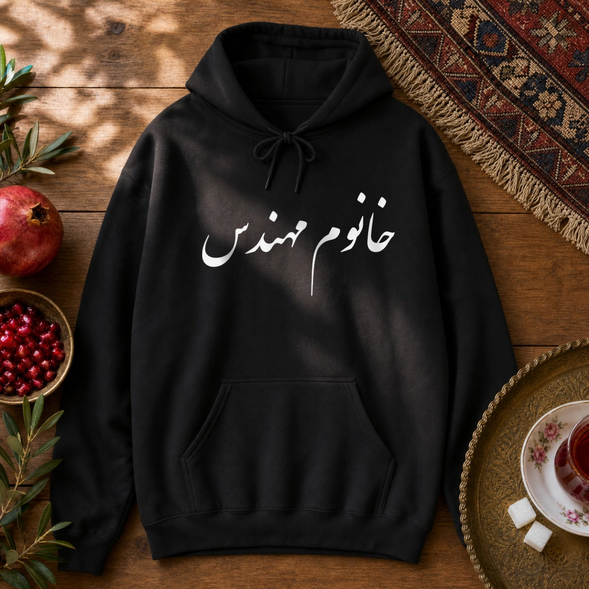 Khanoom Mohandes Hoodie - Black