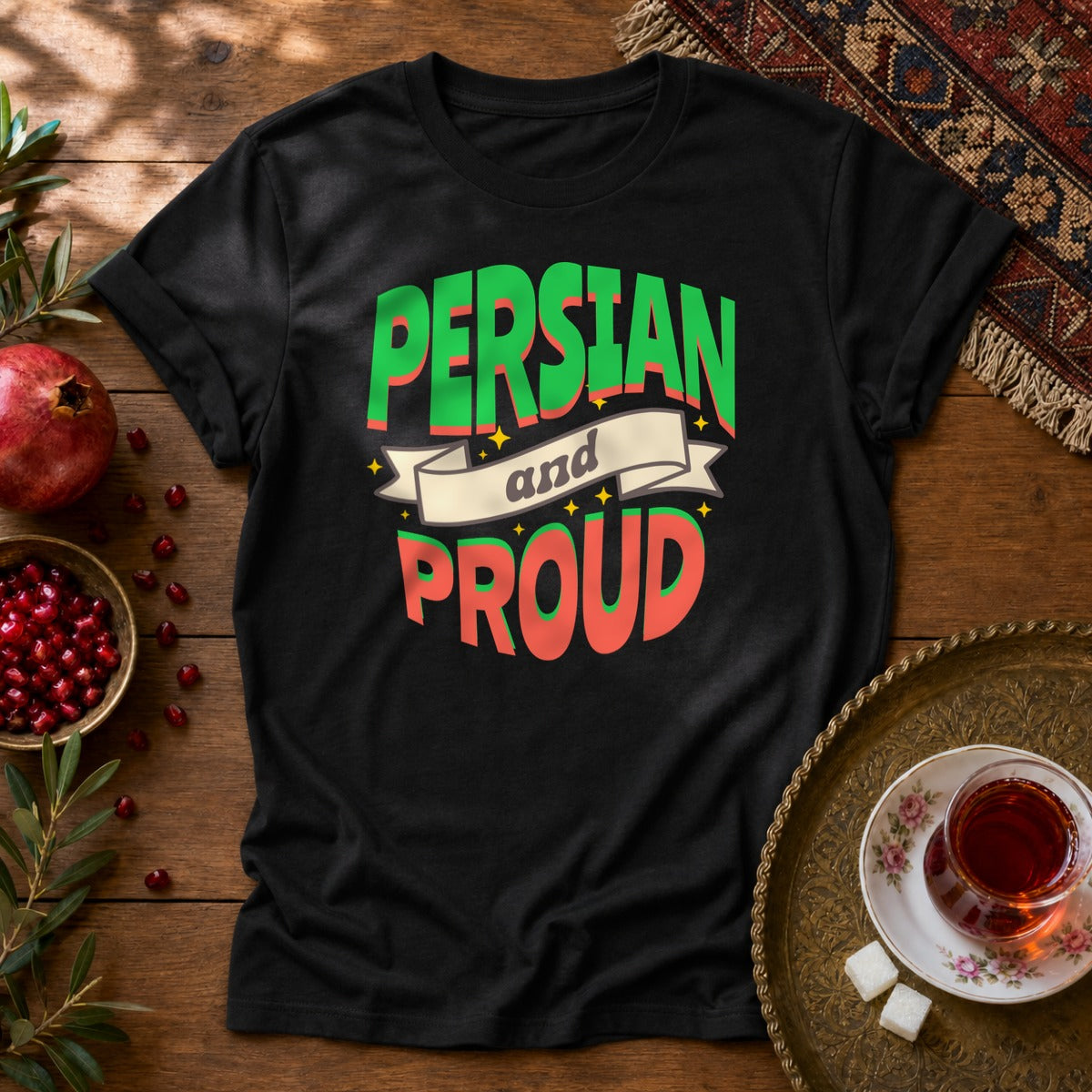 Persian & Proud Unisex T-Shirt - Black