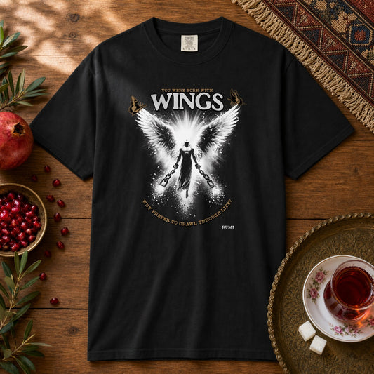 Wings - Rumi Premium Tee - Black