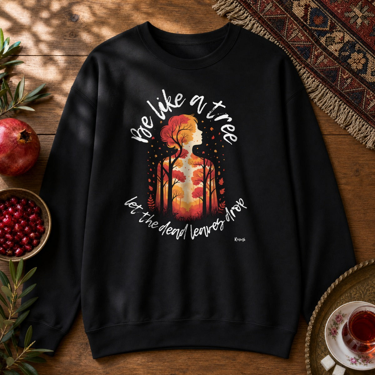 Be Like a Tree Sweatshirt - Black