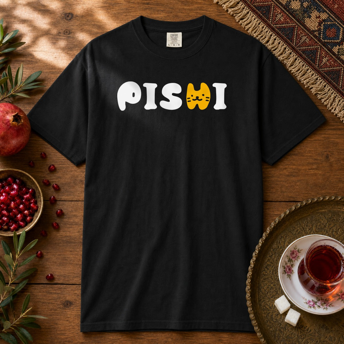 Pishi Type Premium Tee - Black