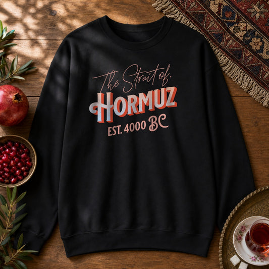 The Strait of Hormuz Sweatshirt - Black