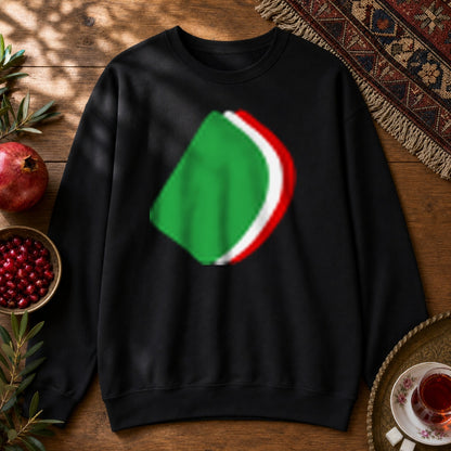 Flag Noqte Sweatshirt - Black
