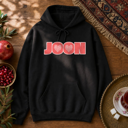 Joon Floral Hoodie - Black