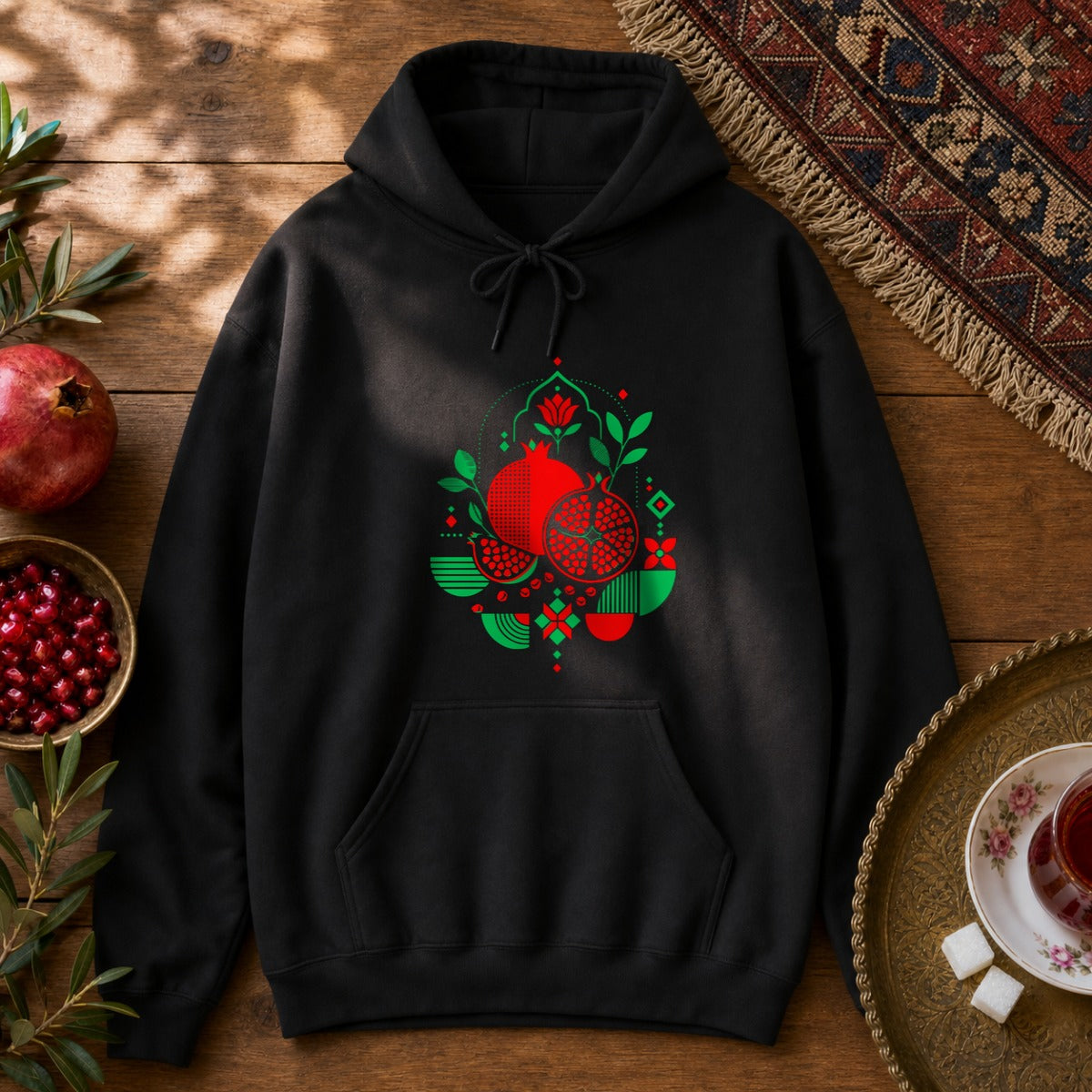 Pomegranate Hoodie - Black