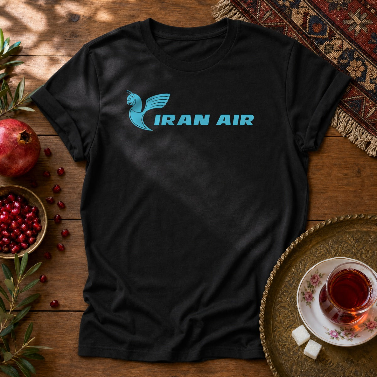 Iran Air Unisex T-Shirt - Black