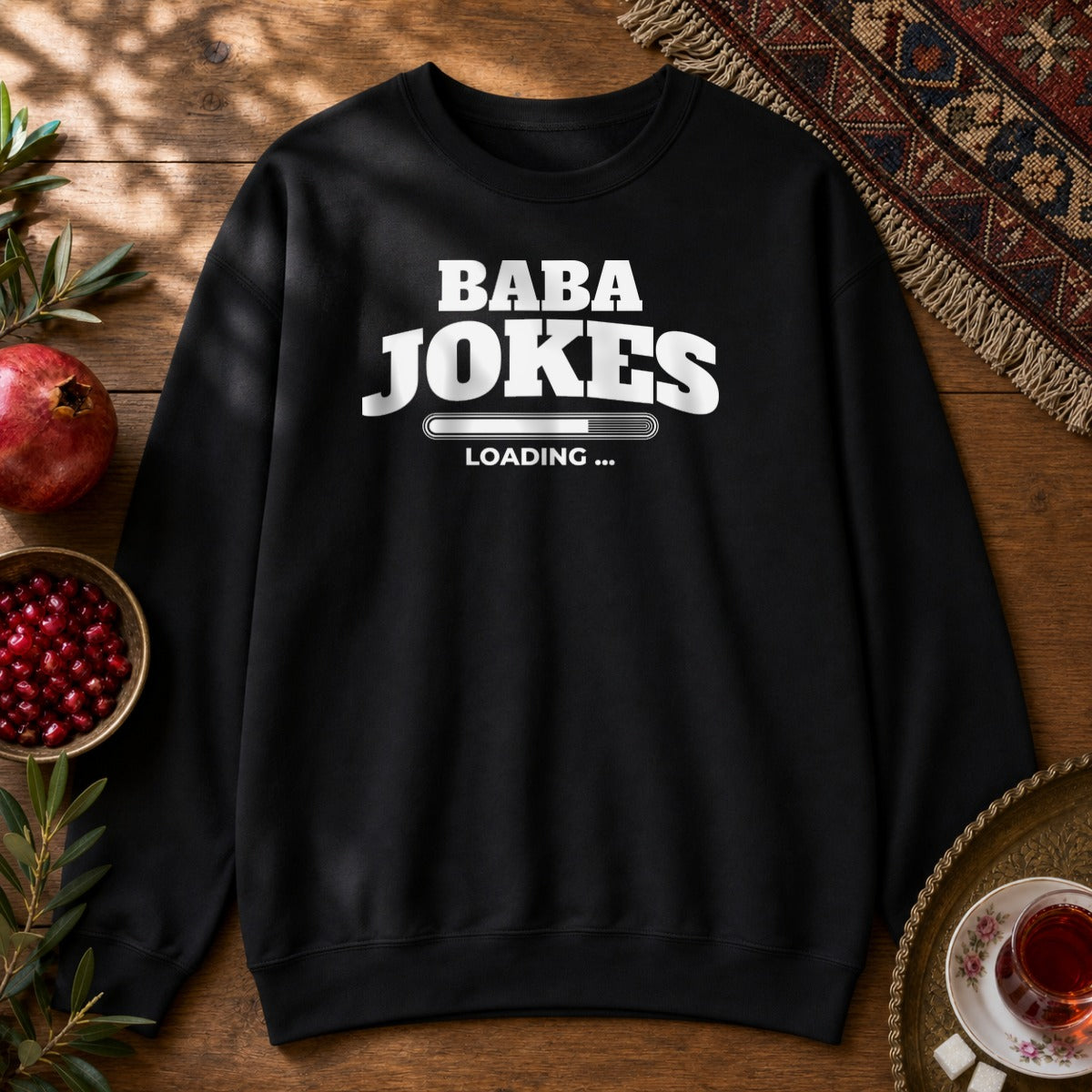Baba Jokes Loading Sweatshirt - Black
