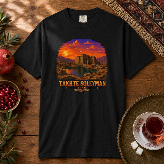 Takhte Soleyman - Pixel Art Premium Tee - Black