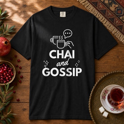 Chai and Gossip Premium Tee - Black