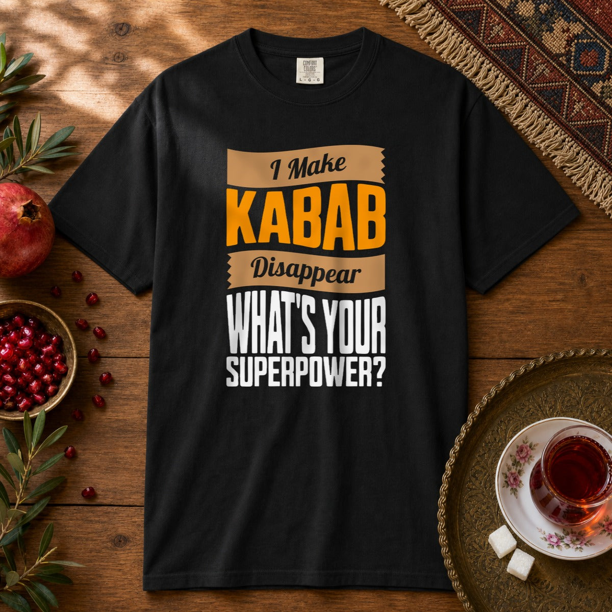 I make Kabab Disappear Premium Tee - Black
