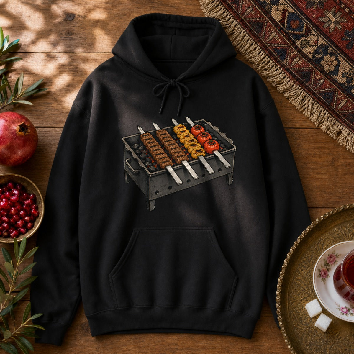 Kabab Graphics Hoodie - Black