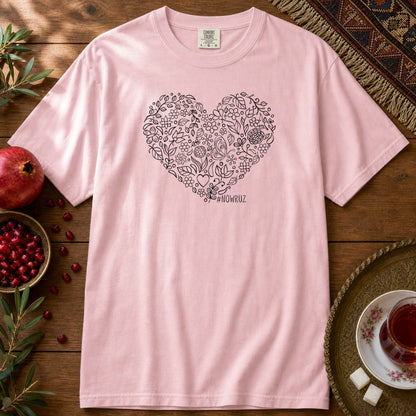Nowruz Heart Premium Tee - Blossom