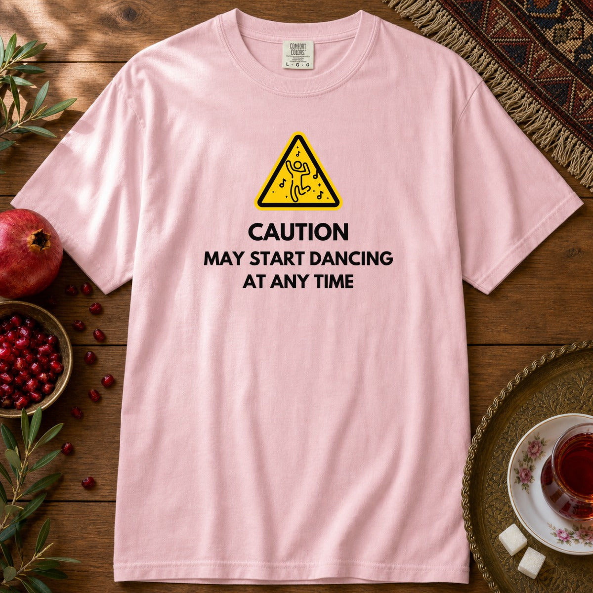 Dance Caution Sign Premium Tee - Blossom