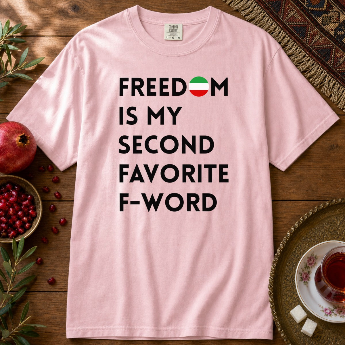 Freedom is my Second Favorite F-word Premium Tee - Blossom