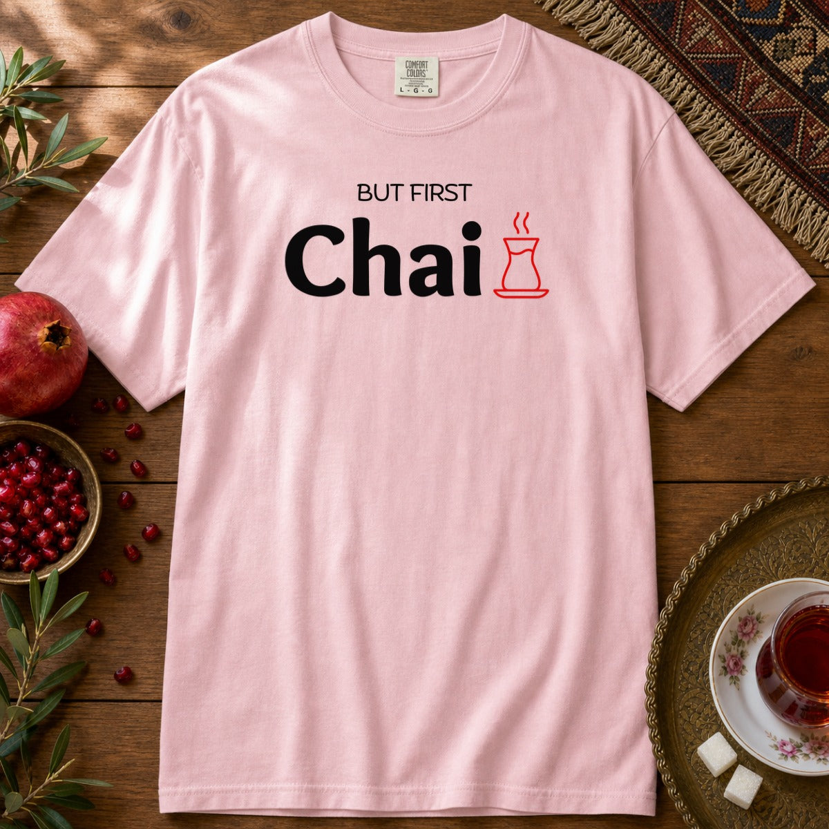 But First Chai Premium Tee - Blossom