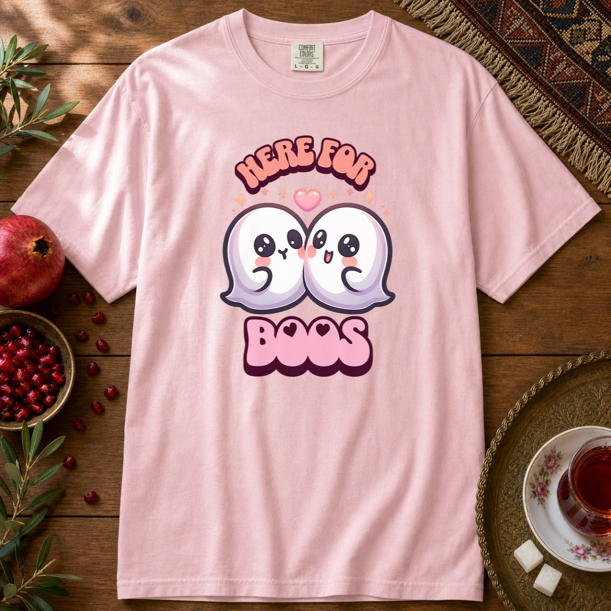 Here for Boos Premium Tee - Blossom