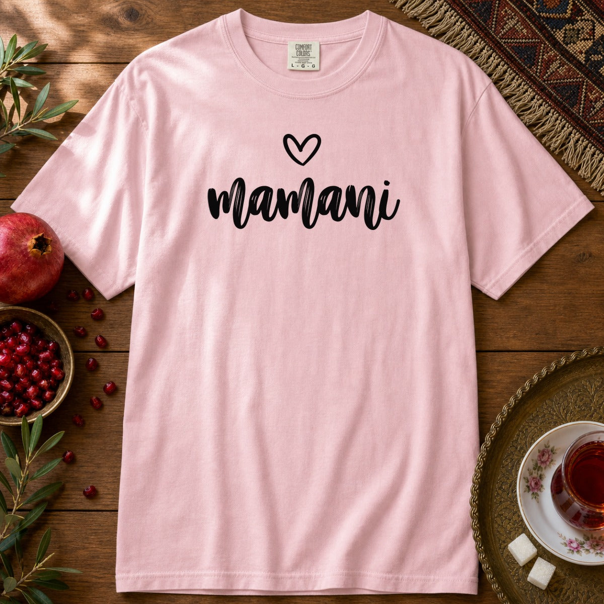 Mamani Heart Premium Tee - Blossom