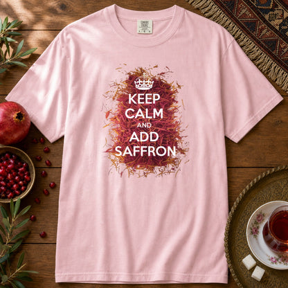 Keep Calm and Add Saffron Premium Tee - Blossom
