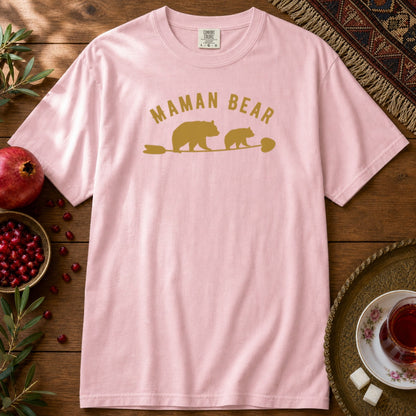 Maman Bear Premium Tee - Blossom