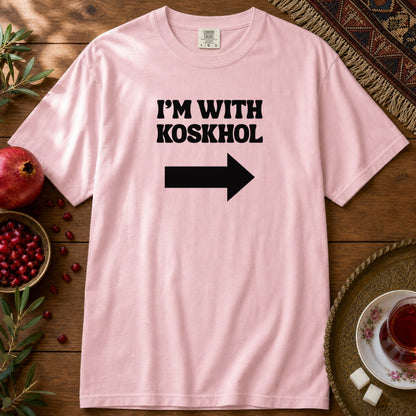I'm with Koskhol - Left Premium Tee - Blossom