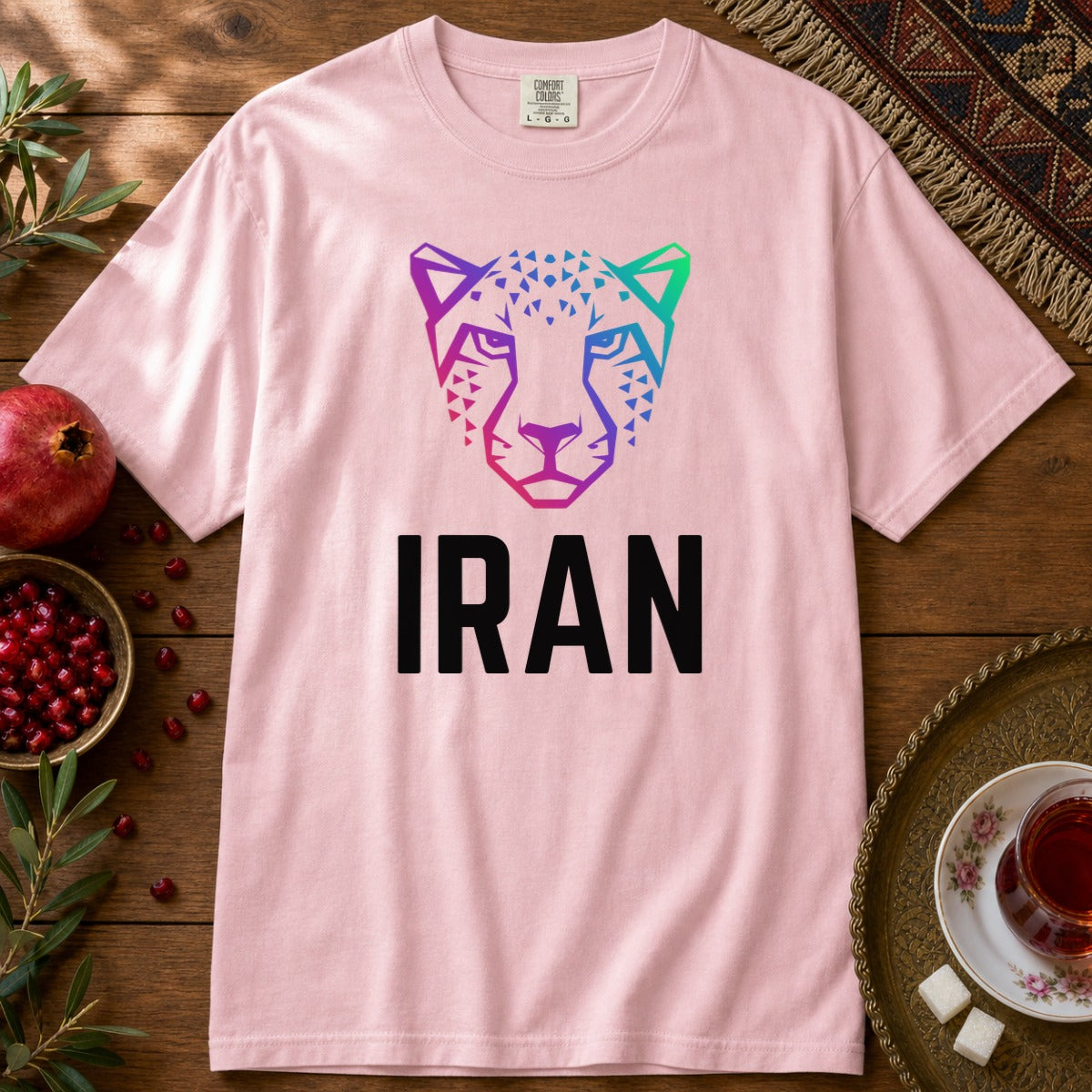 Persian Cheetah Premium Tee - Blossom